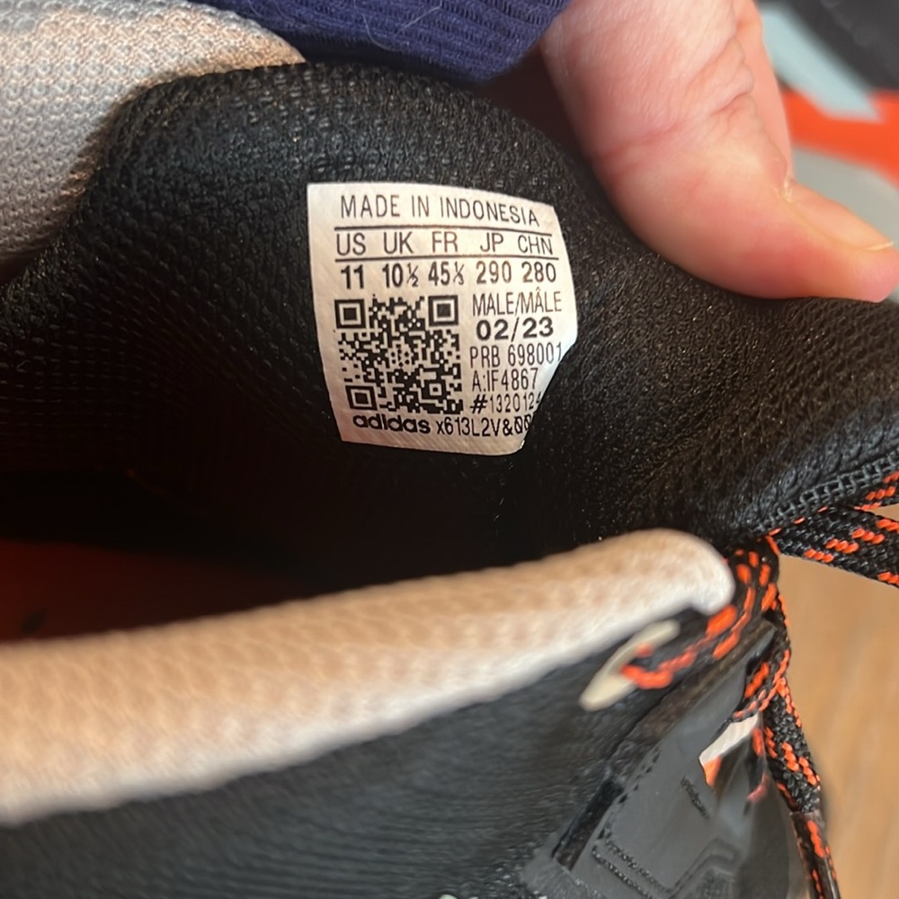 adidas Black and Orange Men’s Rain & Snow Boots - Picture 5 of 6